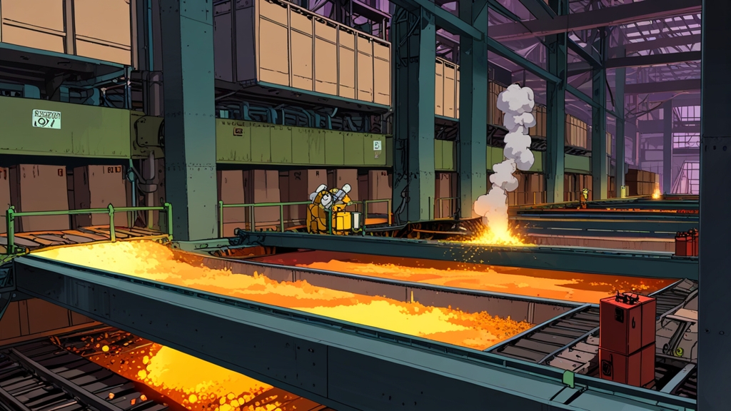 CV factory conveyor belt leading to fire