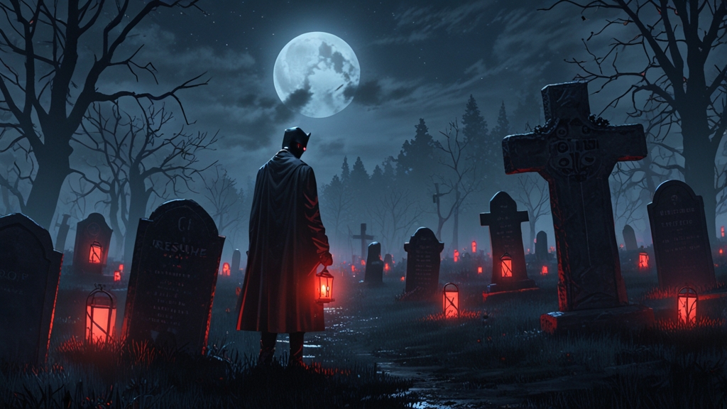 Graveyard with CV tombstones